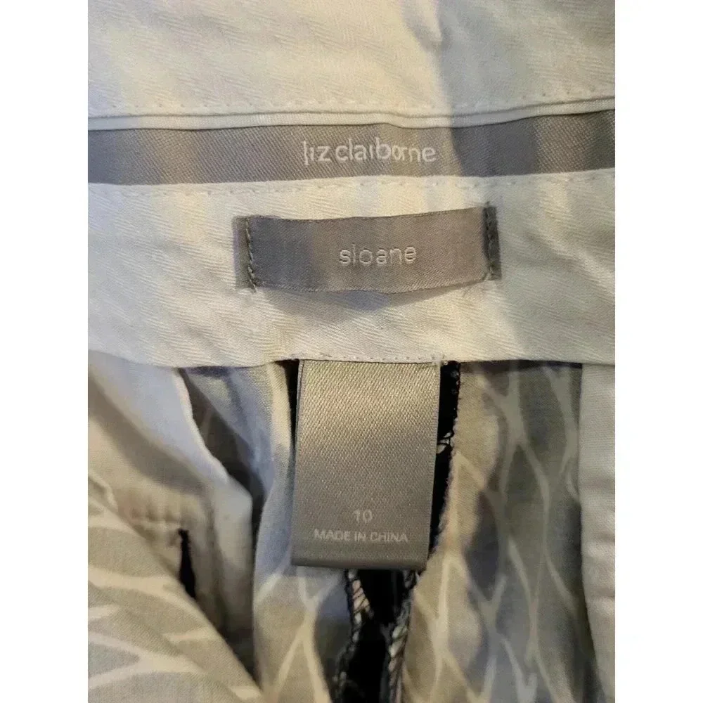 Liz Claiborne Print‎ Blue Sloane Shorts